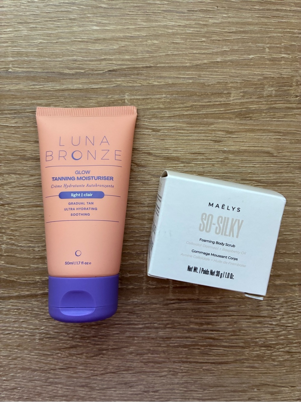 Skincare Bundle - Tanning Moisturizer and Foaming Body Scrub